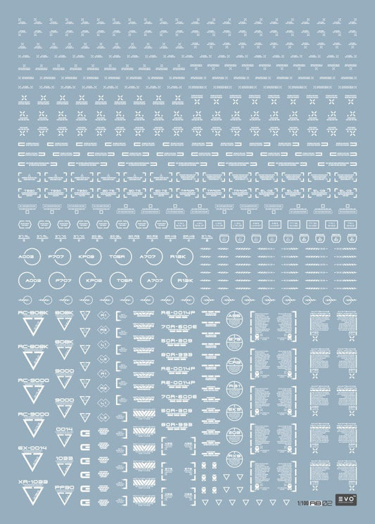 EVO 1/100 White General RB02-W Evolution Studio Decals Evolution Studio 3.49 OEShop