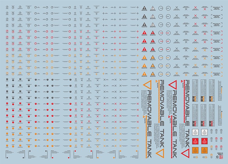 EVO 1/100 Orange/Red/Dark Gray General NC06-G Evolution Studio Decals Evolution Studio 3.59 OEShop