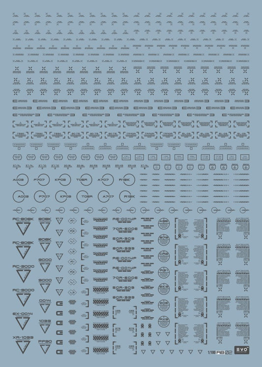 EVO 1/100 Dark Gray General RB02-G Evolution Studio Decals Evolution Studio 3.49 OEShop