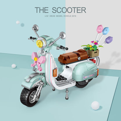 LOZ Mini Block 1117 Scooter 1/8 scale - 673 Pcs Model Bricks Building Blocks