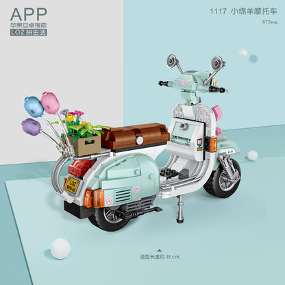 LOZ Mini Block 1117 Scooter 1/8 scale - 673 Pcs Model Bricks Building Blocks