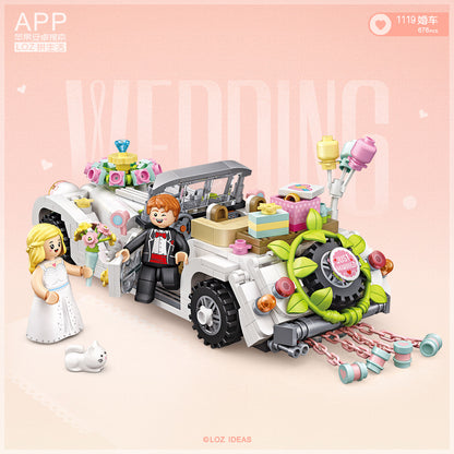 LOZ Mini Block 1119 Wedding car 1/20 Scale - 676 Pcs Model Bricks Building Blocks