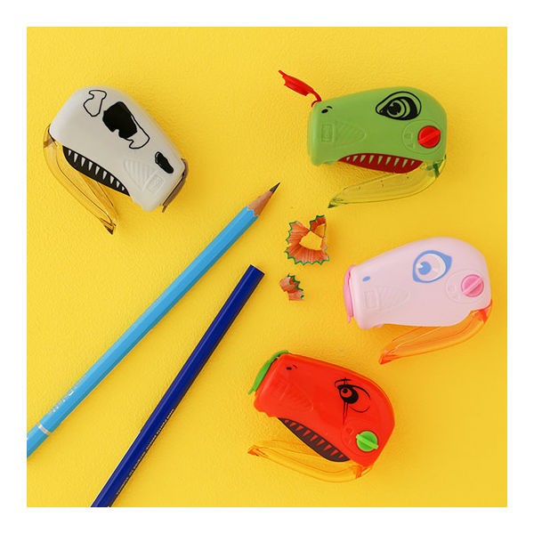 SONIC Dinosaurs Handy Pencil Sharpener White ソニック(Sonic) 3.99 OEShop