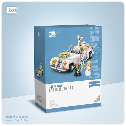 LOZ Mini Block 1119 Wedding car 1/20 Scale - 676 Pcs Model Bricks Building Blocks