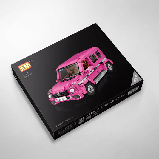LOZ Mini Block 1129 Pink SUV - 652 Pcs Model Bricks Building Blocks