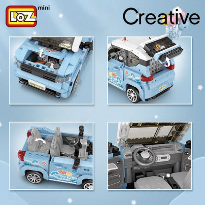 LOZ Mini Block 1131 MINI car 1/20 Scale - 875 Pcs Model Bricks Building Blocks