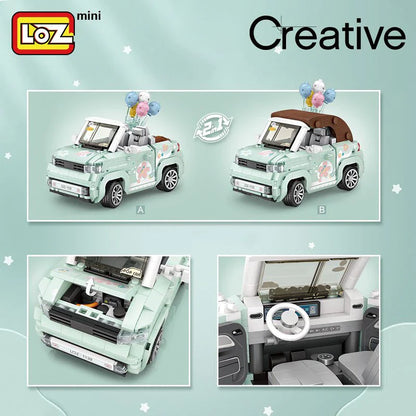 LOZ Mini Block 1132 MINI convertible 1/20 Scale - 779 Pcs Model Bricks Building Blocks