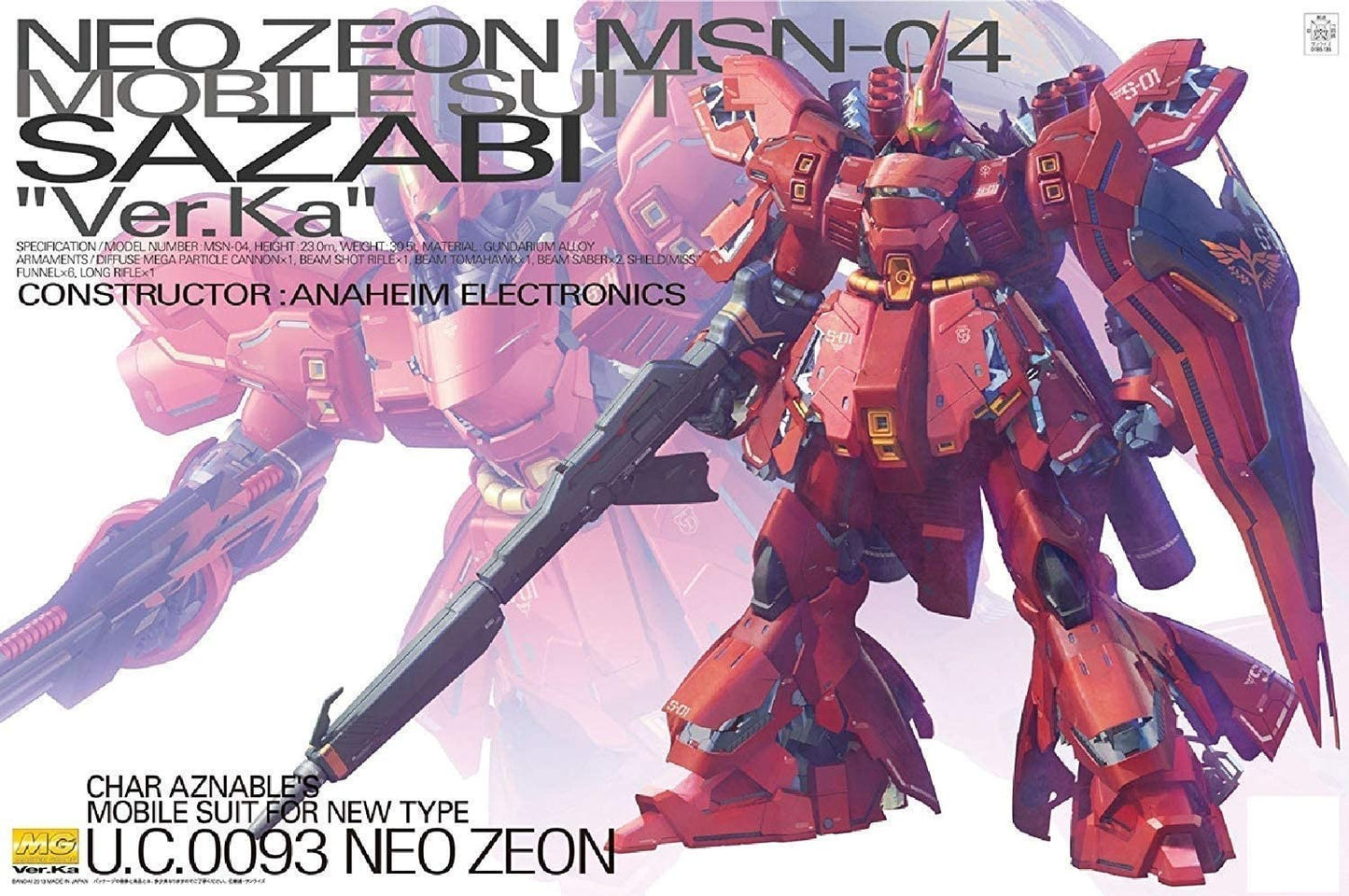 PART - 1/100 MG MSN-04 Sazabi Ver. Ka - Runner M