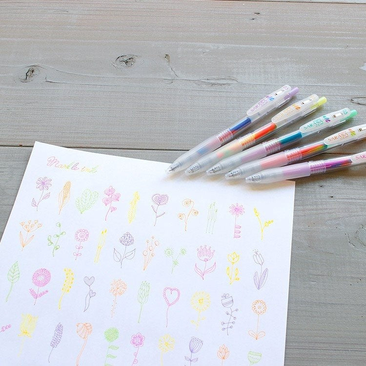 ZEBRA  Mysterious Marble Ink 5 Color Set SARASA CLIP ZEBRA 7.99 OEShop