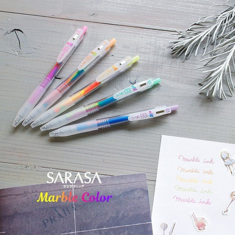 ZEBRA  Mysterious Marble Ink 5 Color Set SARASA CLIP ZEBRA 7.99 OEShop