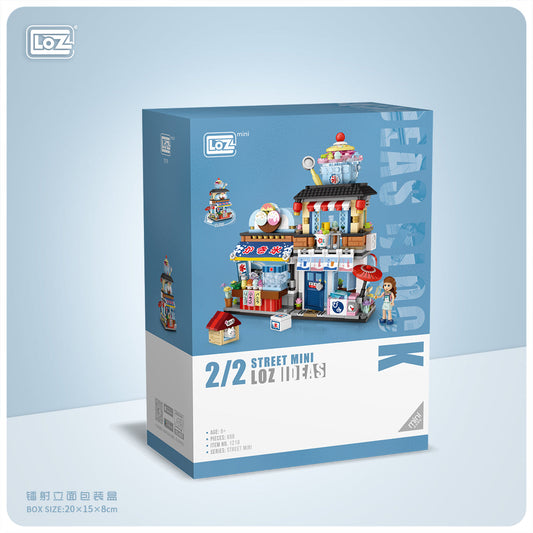 LOZ Mini Block 1219 Shaved ice shop -  668 Pcs Model Bricks Building Blocks