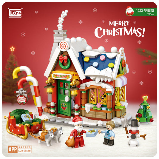 LOZ Mini Block 1223 Christmas House - 788 Pcs Model Bricks Building Blocks