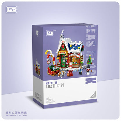 LOZ Mini Block 1223 Christmas House - 788 Pcs Model Bricks Building Blocks