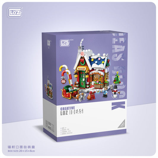 LOZ Mini Block 1223 Christmas House - 788 Pcs Model Bricks Building Blocks