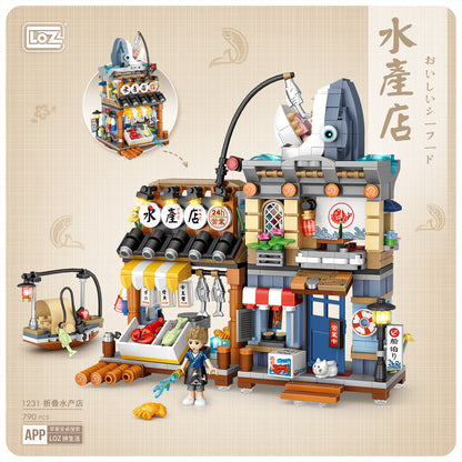 LOZ Mini Block 1231 Aquatic shop - 790 Pcs Model Bricks Building Blocks