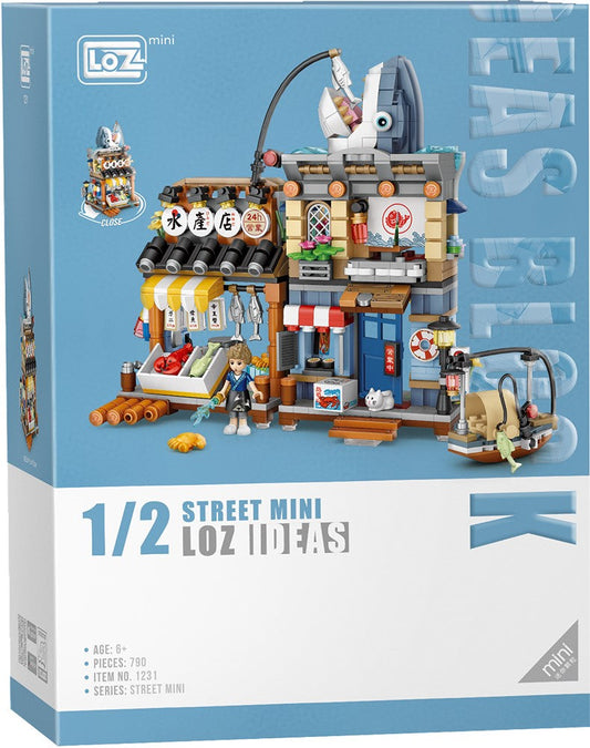 LOZ Mini Block 1231 Aquatic shop - 790 Pcs Model Bricks Building Blocks
