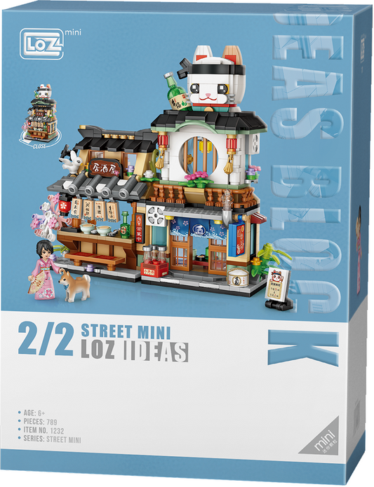LOZ Mini Block 1232 Izakaya -  789 Pcs Model Bricks Building Blocks