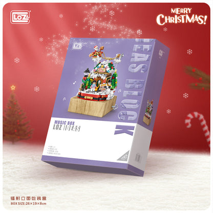 LOZ Mini Block 1238 Christmas house - Music box -  979 Pcs Model Bricks Building Blocks