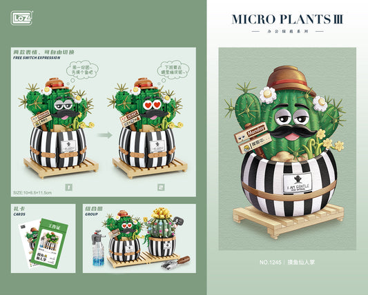 LOZ Mini Block 1245 Cactus -  578 Pcs Model Bricks Building Blocks