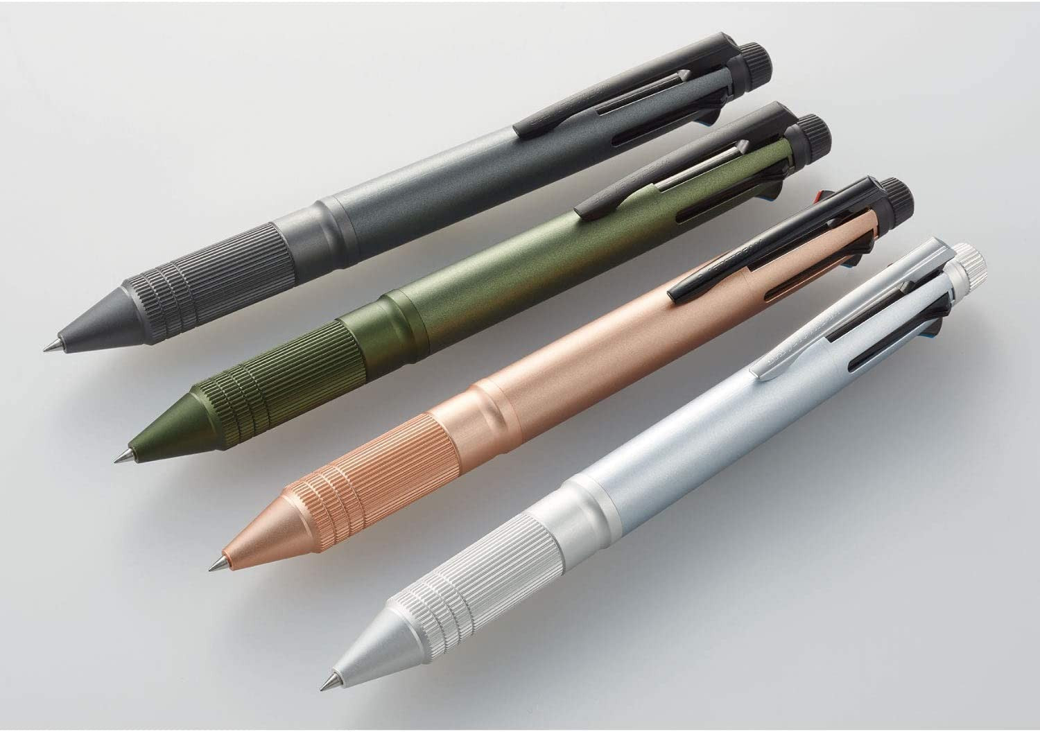 Uni Jetstream 4 +1 Multiple Functions Pen Metal Ice Silver Uni MITSUBISHI PENCIL 22.98 OEShop