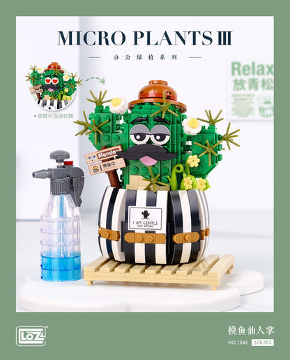 LOZ Mini Block 1245 Cactus -  578 Pcs Model Bricks Building Blocks