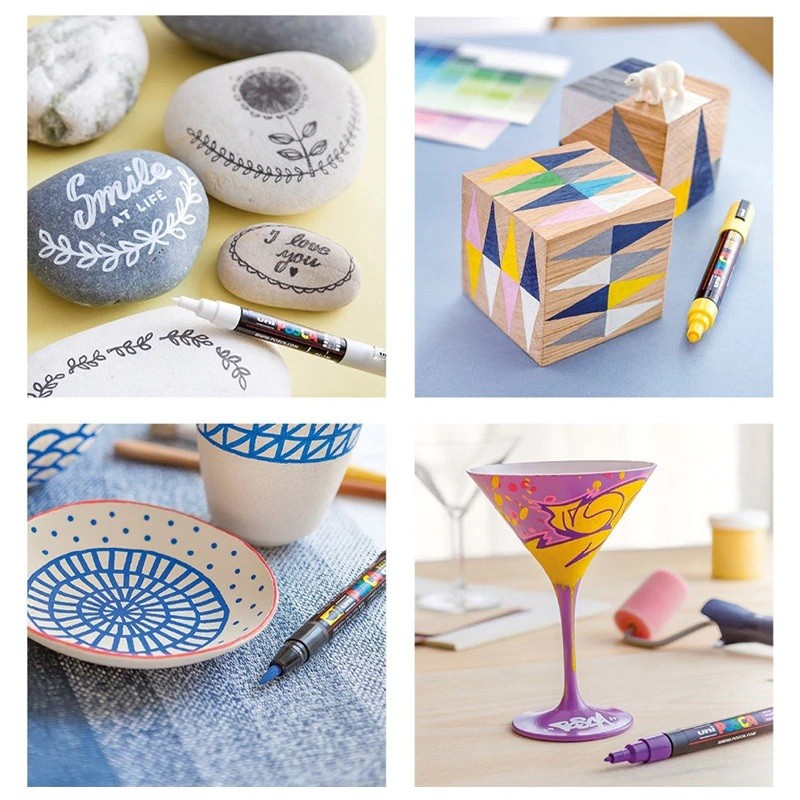 Uni POSCA Paint Marker PC-1M 12C Fine 12 Color Set Uni MITSUBISHI PENCIL 31.98 OEShop