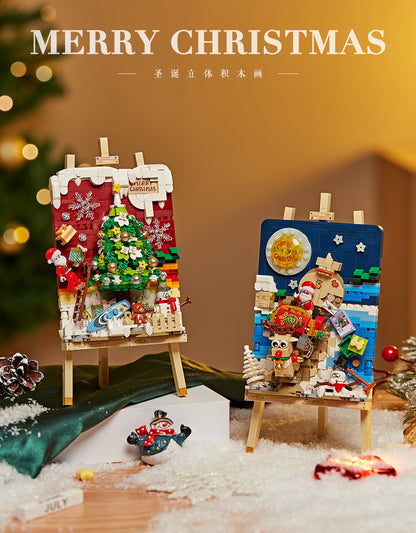 LOZ Mini Block 1282 Sleigh car - 646 Pcs Model Bricks Building Blocks