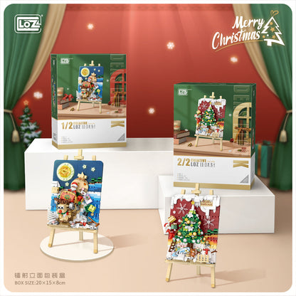 LOZ Mini Block 1282 Sleigh car - 646 Pcs Model Bricks Building Blocks