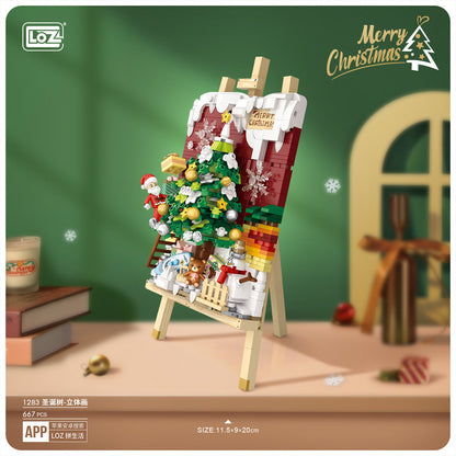 LOZ Mini Block 1283 christmas tree - 667 Pcs Model Bricks Building Blocks