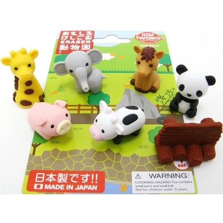 Iwako Puzzle Eraser Zoo Blister Pack ER-BRI018 Iwako 4.49 OEShop