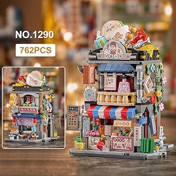 LOZ Mini Block 1290 Granny's snack bar -  762 Pcs Model Bricks Building Blocks