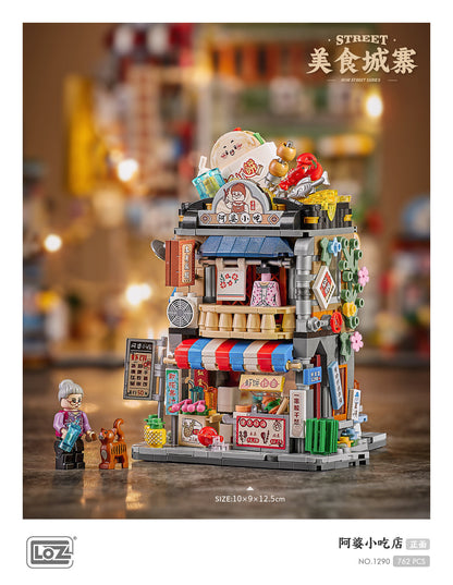 LOZ Mini Block 1290 Granny's snack bar -  762 Pcs Model Bricks Building Blocks