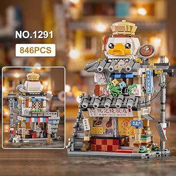 LOZ Mini Block 1291 Duck's roast meat shop -  846 Pcs Model Bricks Building Blocks