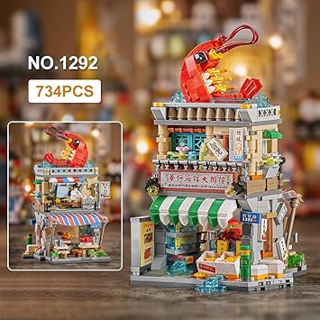 LOZ Mini Block 1292 Seafood stall -  796 Pcs Model Bricks Building Blocks