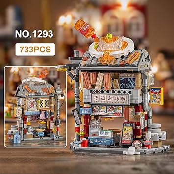 LOZ Mini Block 1293 Rice Roll shop -  733 Pcs Model Bricks Building Blocks