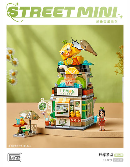 LOZ Mini Block 1294 Lemon tea shop -  796 Pcs Model Bricks Building Blocks