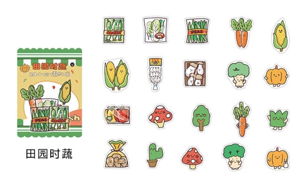 Infeel.Me 24/7 Mini Mart Stickers (40 pieces)