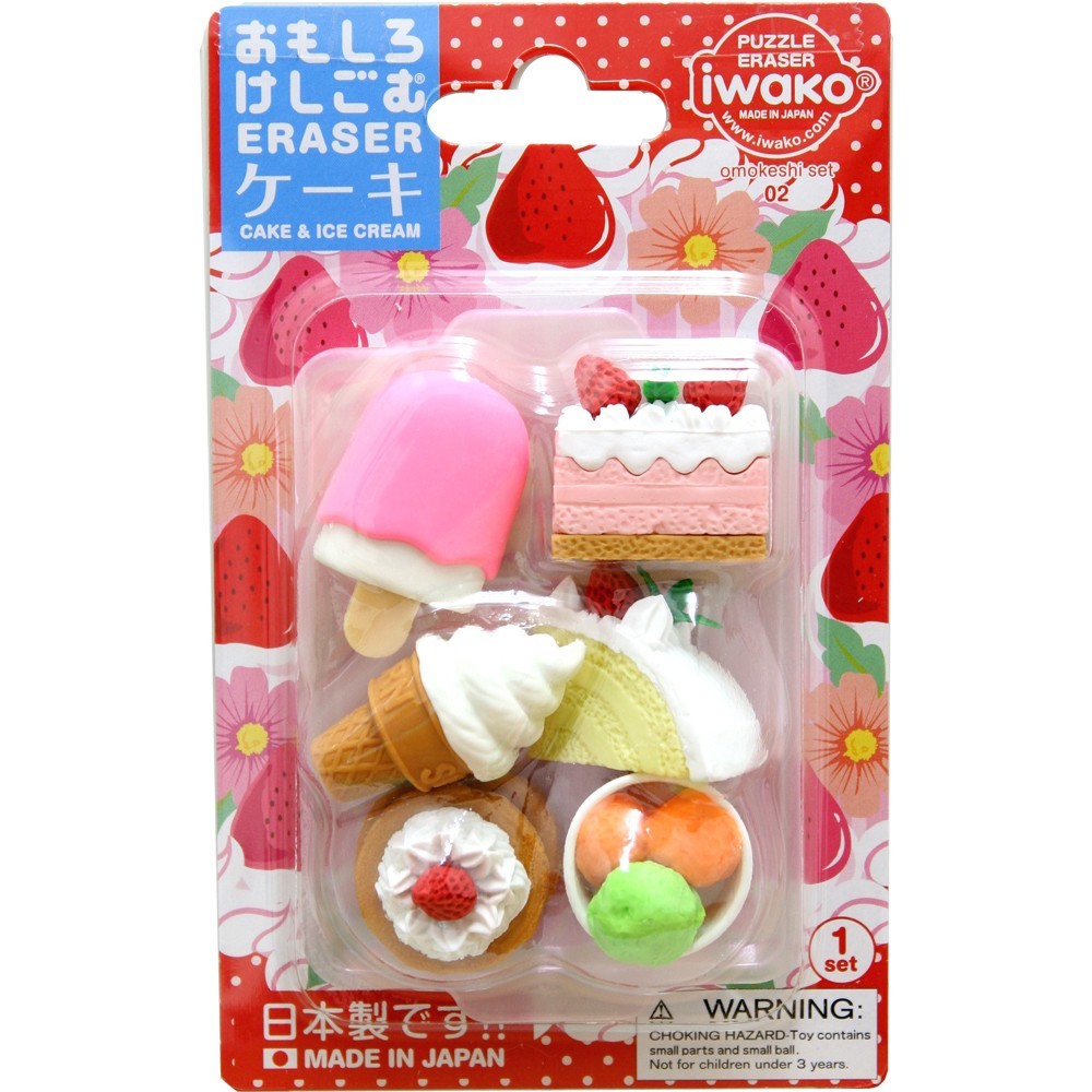 Iwako Puzzle Eraser Cake Blister Pack ER-981011 Iwako 4.49 OEShop