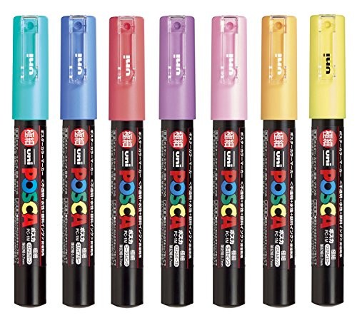 Uni POSCA Paint Marker PC-1M 7C Ultra-Fine 7 Color Set Uni MITSUBISHI PENCIL 17.98 OEShop