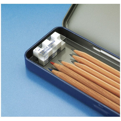 Kokuyo Eraser "Kadoke Shipuchi" Kadokeshi Blue/White 2-color set KOKUYO 1.99 OEShop