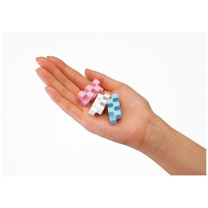 Kokuyo Eraser "Kadoke Shipuchi" Kadokeshi Blue/White 2-color set KOKUYO 1.99 OEShop