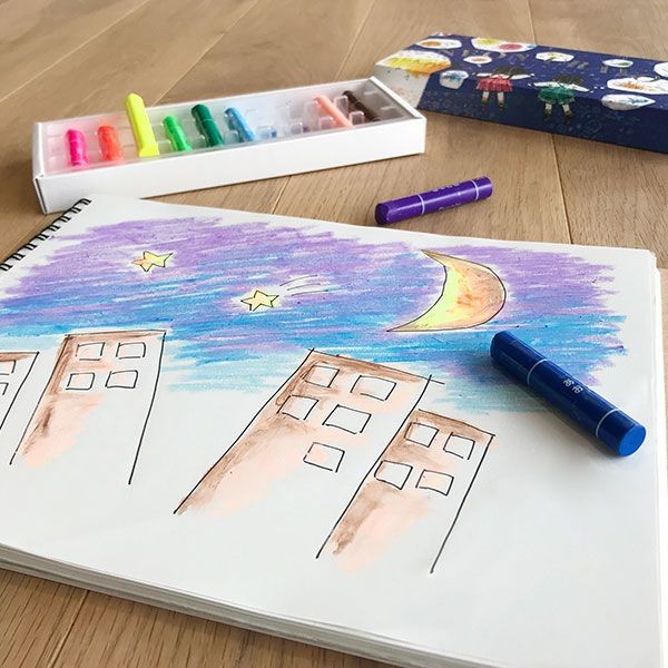 Kokuyo Fluorescent Neon Crayon 5 Colours KOKUYO 9.99 OEShop