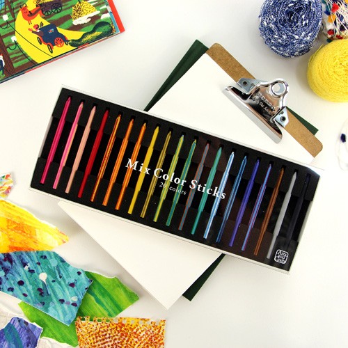 KOKUYO 20 Mix Color Sticks Pencils KE-AC15 KOKUYO 24.98 OEShop