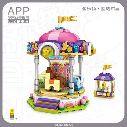 LOZ Mini Block 1720 merry-go-round - 406 Pcs Model Bricks Building Blocks