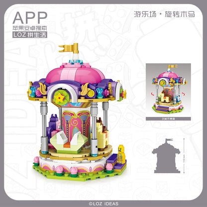 LOZ Mini Block 1720 merry-go-round - 406 Pcs Model Bricks Building Blocks