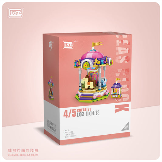 LOZ Mini Block 1720 merry-go-round - 406 Pcs Model Bricks Building Blocks