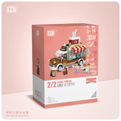 LOZ Mini Block 1740 Coffee truck - 444 Pcs Model Bricks Building Blocks