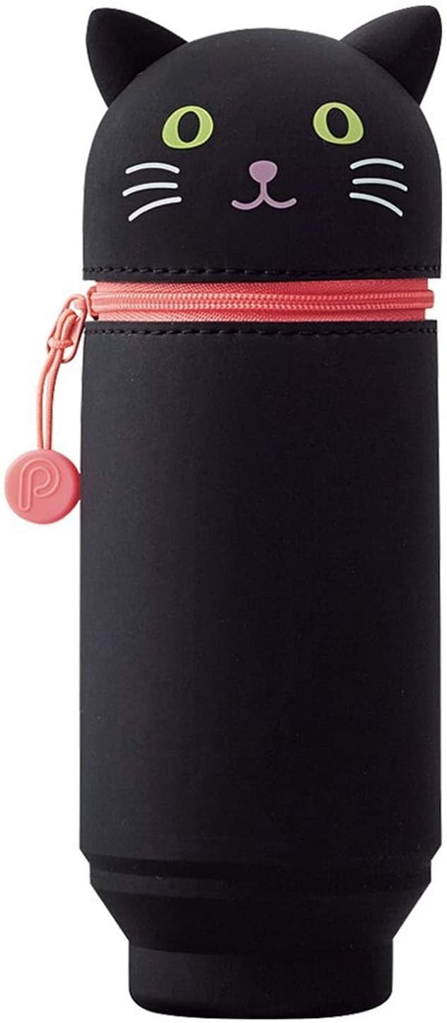 LIHIT LAB PuniLabo Stand Pen Case Large BIG size - Black Cat A7714-3 LIHIT LAB. 15.99 OEShop