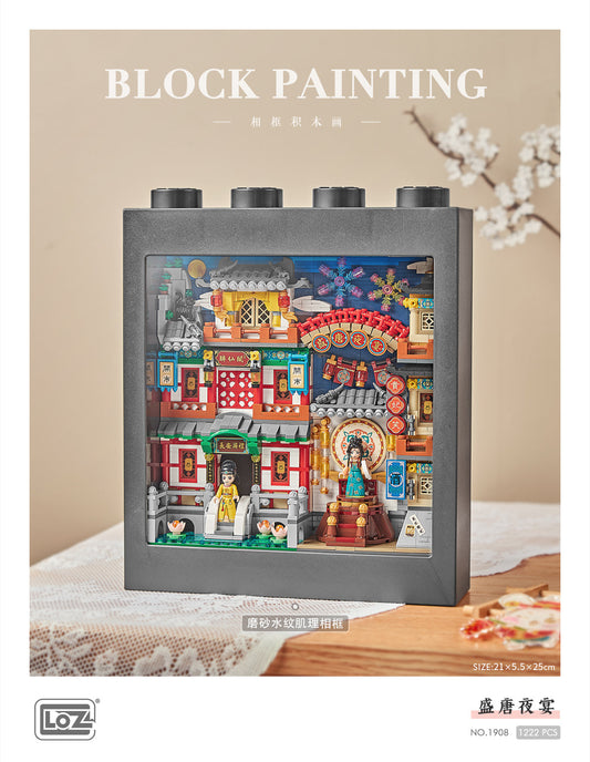 LOZ Mini Block 1908 Palace Banquet in Tang Dynasty - 1,222 Pcs Model Bricks Building Blocks