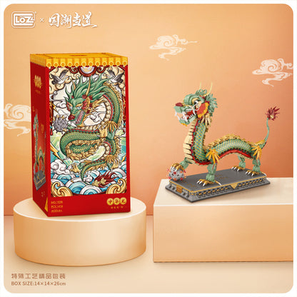 LOZ Mini Block 1928 Dragon - 1,416 Pcs Model Bricks Building Blocks